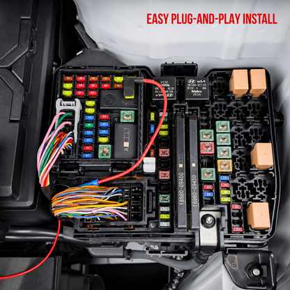 kia k5 led grille emblem plug play fuse installation