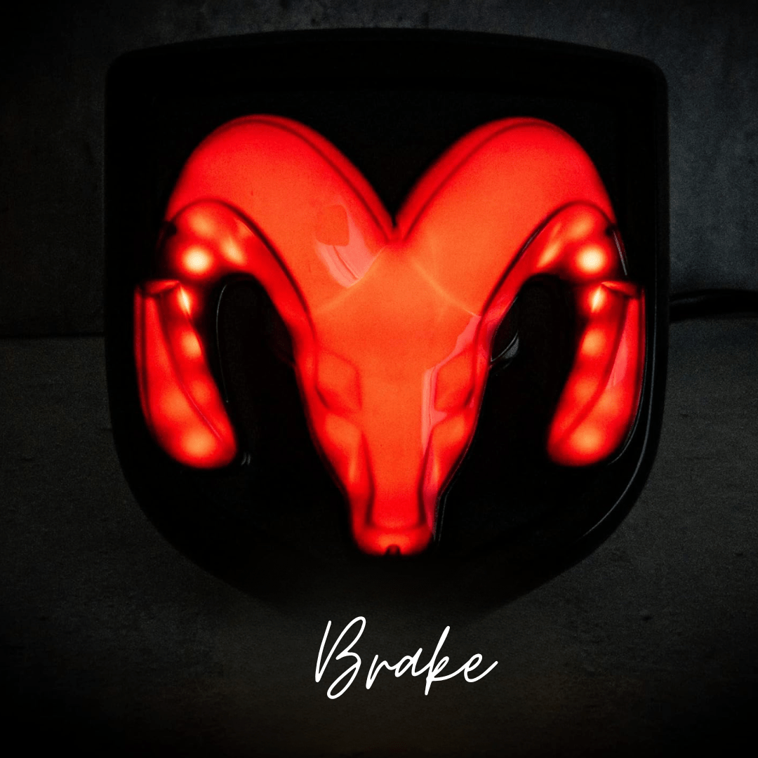 LED Lighted Dodge Ram Hitch Cover – Black | MOPAR Official Licensed LED Receiver CoverLED Lighted Hitch Cover