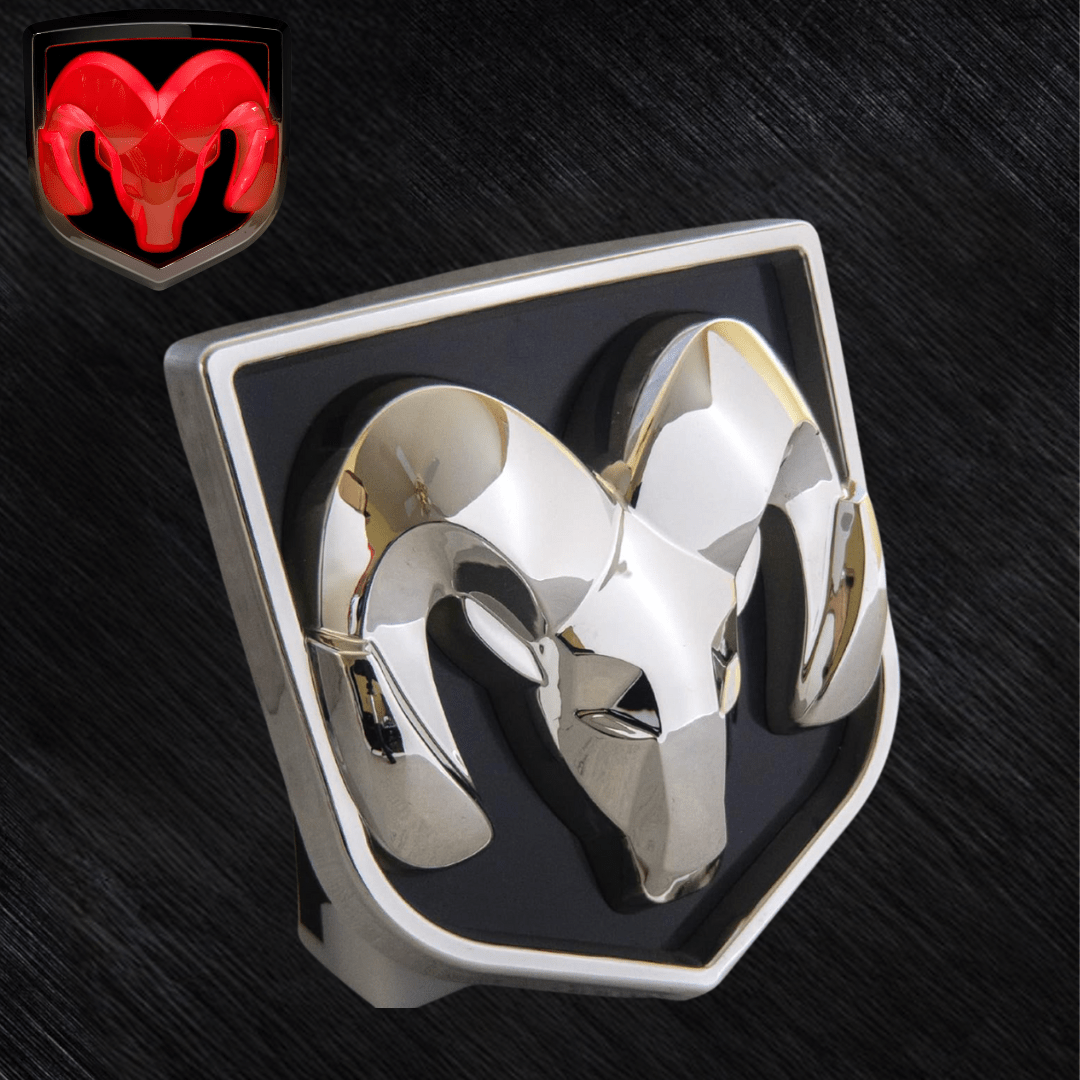 LED Lighted Dodge Ram Hitch Cover – Chrome | MOPAR Official Licensed LED Receiver CoverLED Lighted Hitch Cover