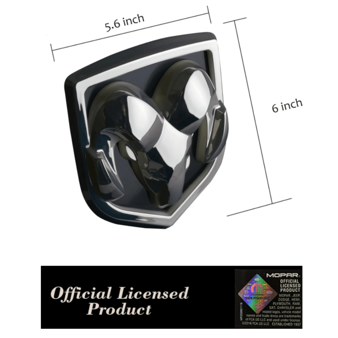 LED Lighted Dodge Ram Hitch Cover – Chrome | MOPAR Official Licensed LED Receiver CoverLED Lighted Hitch Cover