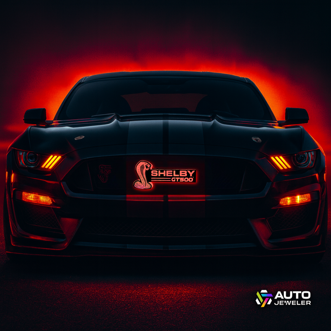 Mustang Shelby GT500 RGB Flow Series Grille Emblem product shot