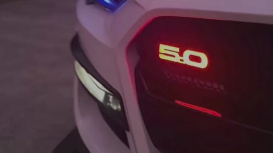 Video of the AutoJeweler  Mustang GT 5.0 RGB Flow-Series Grille Emblem in action- music sync, color chasing mode
