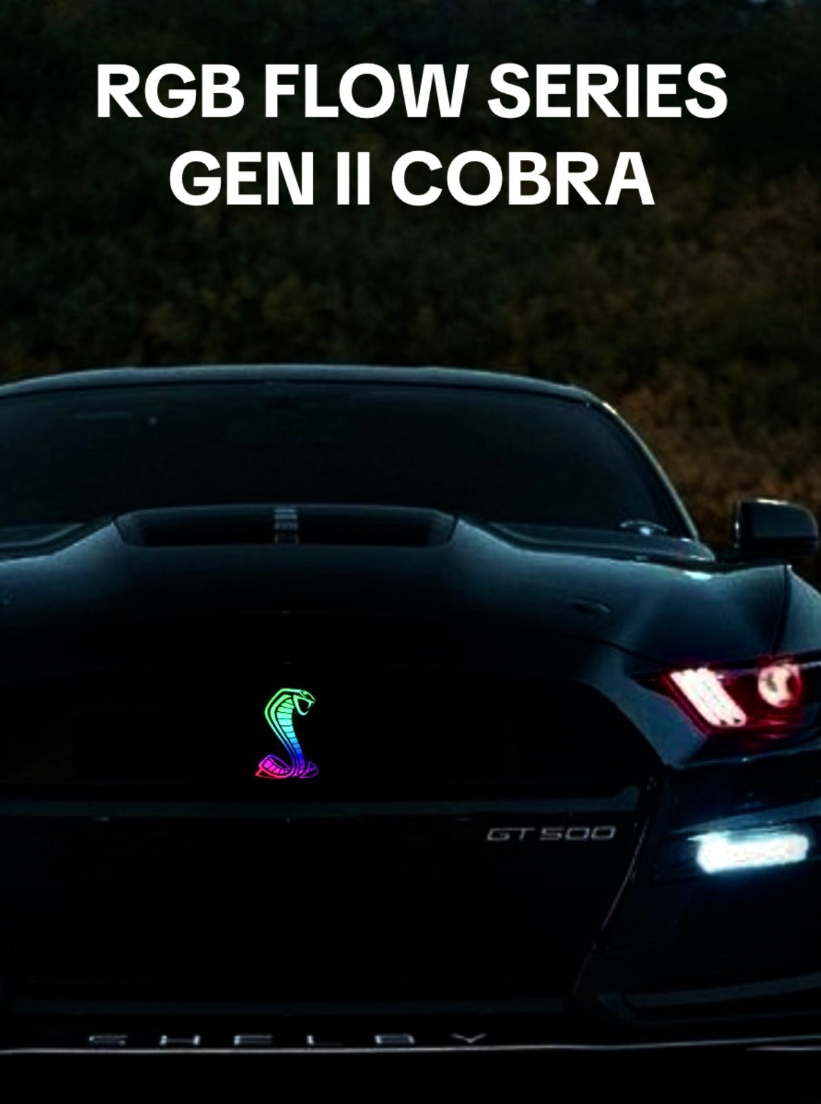 Mustang Cobra LED grille emblem highlight video
