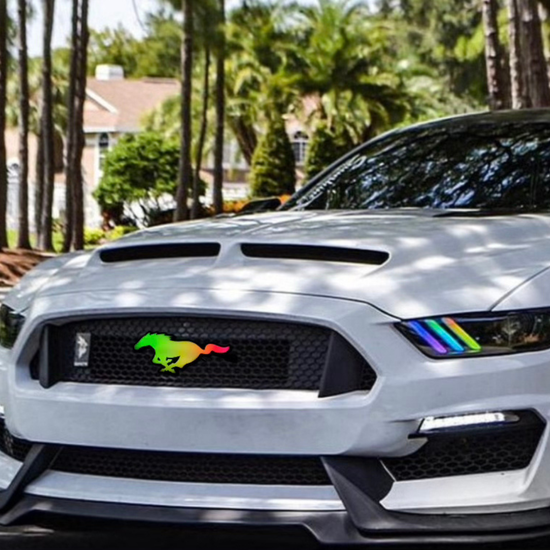 AutoJeweler Mustang Pony Multicolor LED Grille Emblem