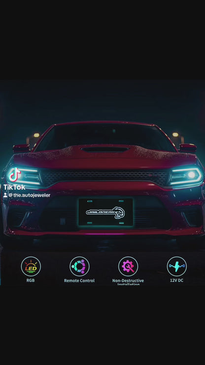 RGB Flow Series “Jailbreak” LED Illuminated License Plate – 6x12 Acrylic, Multi-Color, App Controlled product video