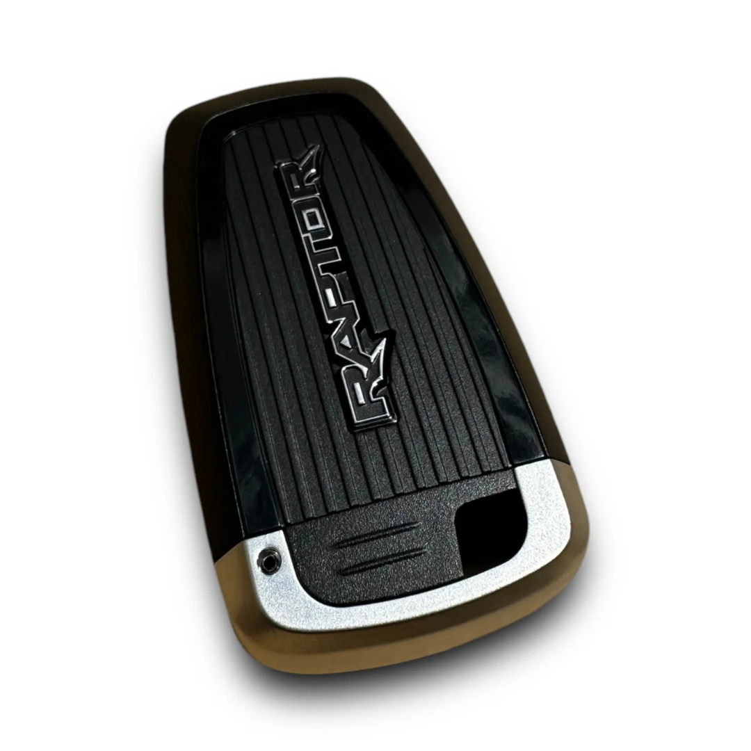 Angled view of Raptor key fob shell cover showing textured grip and premium finish