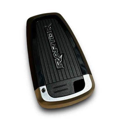 Angled view of Raptor key fob shell cover showing textured grip and premium finish