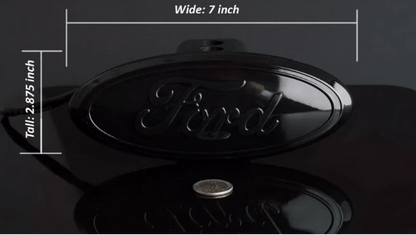 Red LED Light - Up Ford Logo Hitch Cover for 1.25" & 2" Receiver – Black FinishLED Lighted Hitch Cover