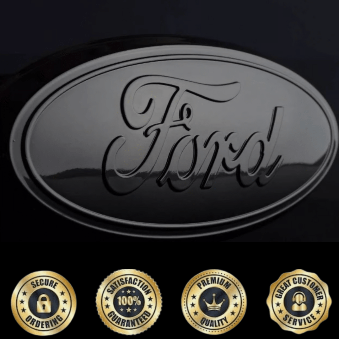 Red LED Light - Up Ford Logo Hitch Cover for 1.25" & 2" Receiver – Black FinishLED Lighted Hitch Cover