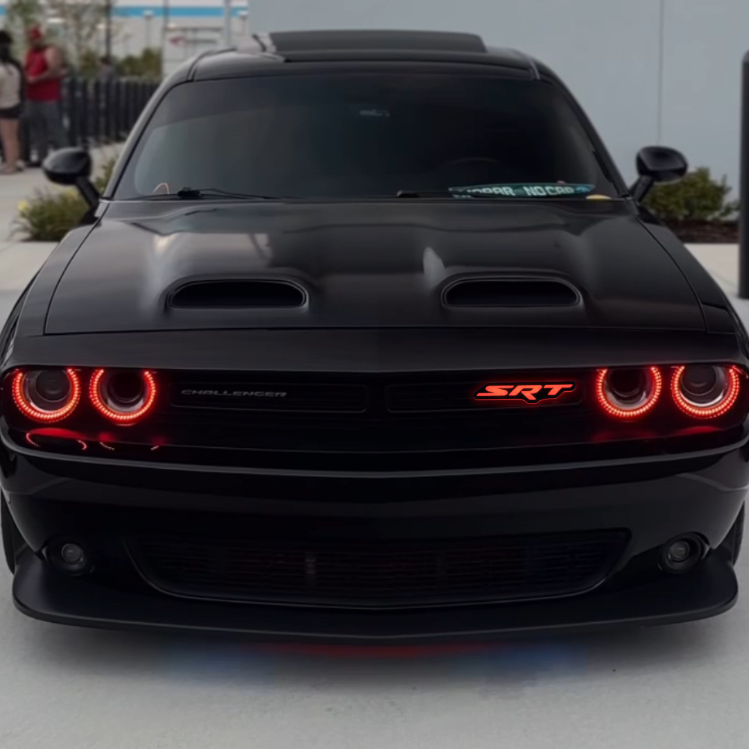 SRT Illuminated Grille Emblem (RGB Flow Series) - Bluetooth App Controlled
