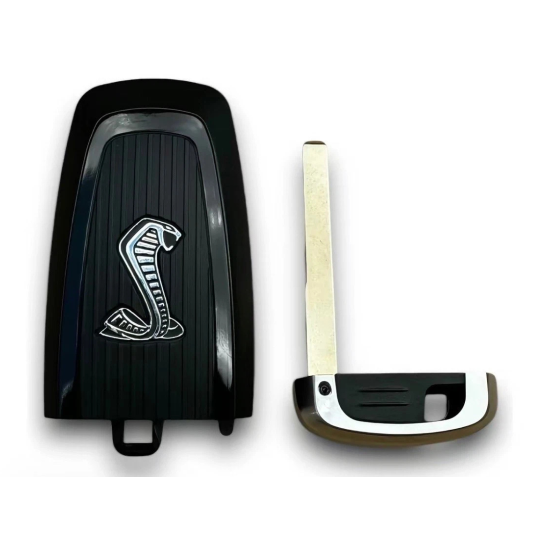 Ford Mustang Shelby Cobra GT350 & GT500 Super Snake key fob shell replacement with emergency key blade removed