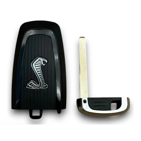 Ford Mustang Shelby Cobra GT350 & GT500 Super Snake key fob shell replacement with emergency key blade removed