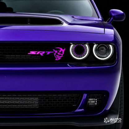 SRT Demon LED Emblem RGB Flow Series Bluetooth Controlled Grille Badge